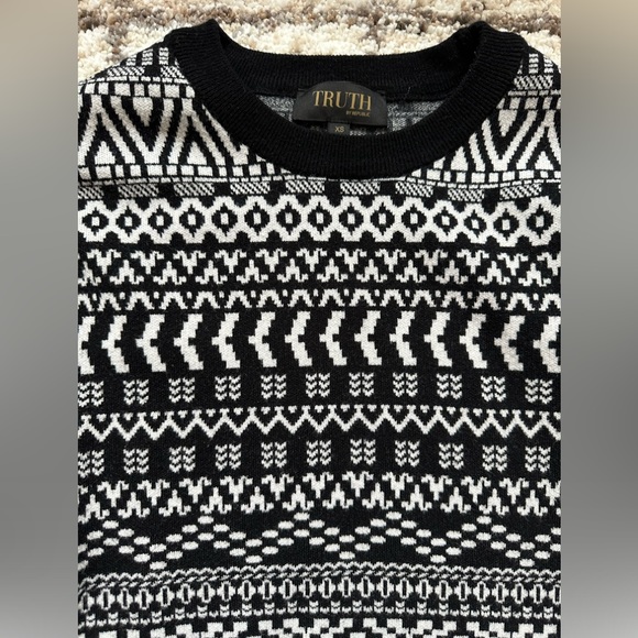 Sweater women black and white - Picture 2 of 3